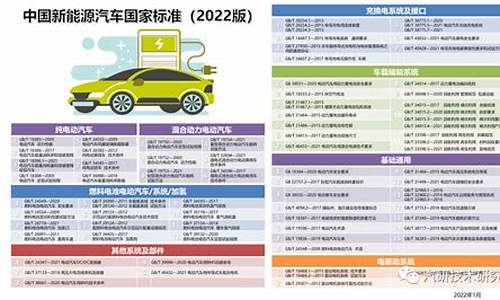 新能源汽车技术标准_新能源汽车技术标准国家新标准